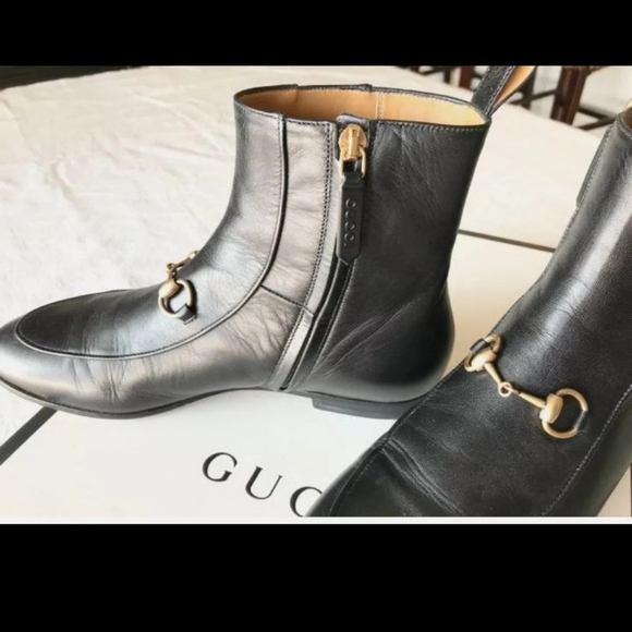Gucci Jordaan Horsebit ankle boots - Picture 10 of 12